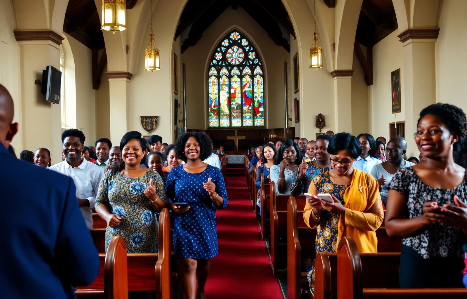 Emmanuel Anglican Church congregation worshipping together